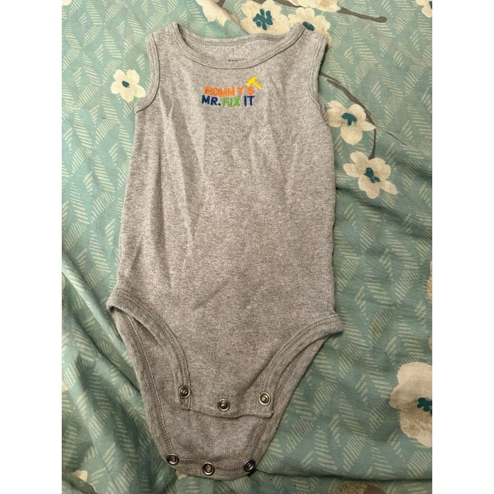 6 FOR $10 Mommy’s Mr fix it 6 month onesie